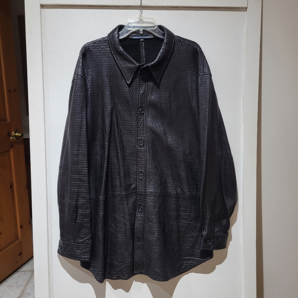 Saxony Leather Shirt Jacket - Picture 2 of 12